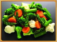 foreign style mix of vegetables