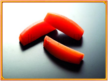 carrot in waistdrum-shape bars