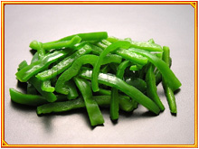 green pepper shreds